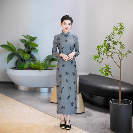 WX-新款2024秋冬长袖提花混纺面料 商品图0