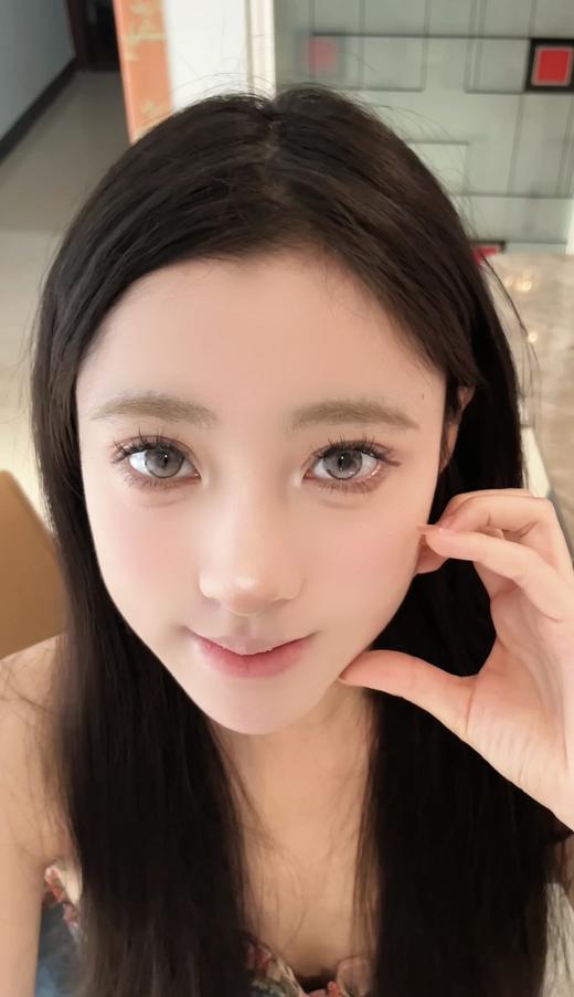 ticcmay 荔枝玫瑰 灰粉/椰子海 蓝 14.2mm 年抛 含硅水凝胶 商品图5