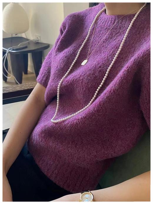 施华洛珍珠正圆极光珠85cm毛衣链 商品图9