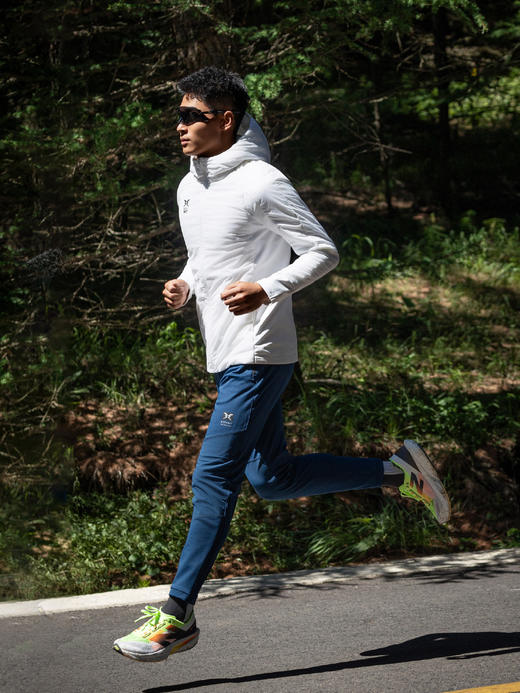 BODYWIT身体智慧男子云迹针织加绒速干保暖透气跑步运动长裤 商品图1