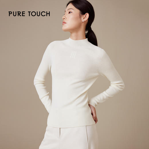 pure touch女士针织白色打底1302244406 商品图0