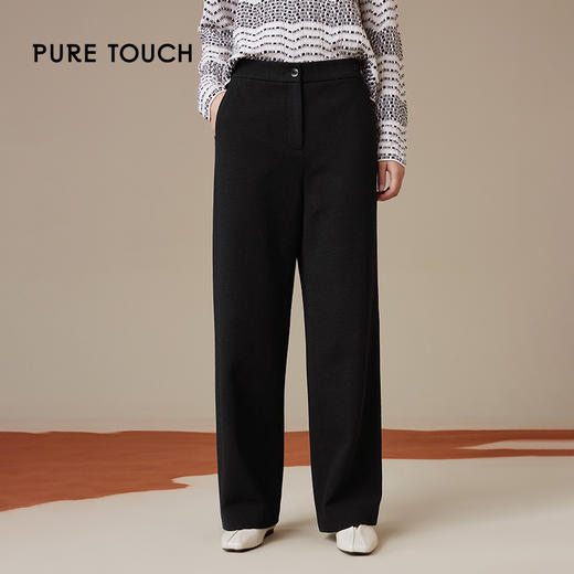 pure touch女士绵羊毛针织阔腿裤1357244431 商品图3