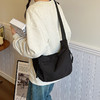 「四色可选！复古个性单肩包」新款休闲通勤大容量托特包时尚简约斜挎包箱包 商品缩略图1