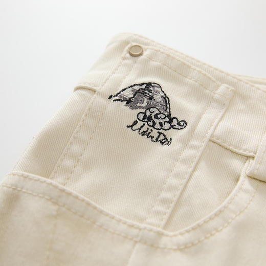 谜底萝卜裤女士2024冬季新品百搭棉弹宽松九分裤休闲裤244MK1552 商品图3