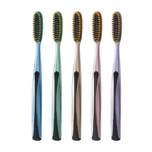 【刷牙也可以很惬意】创新设计大头牙刷 加长刷头 弧面刷毛贴合牙齿 柔软刷毛 从“齿”更干净 5支/盒 商品图4