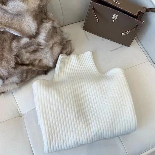 金蘑菇菇【月光手书】软糯糯高领绵羊毛打底上衣秋冬保暖百搭毛衣女 商品图0