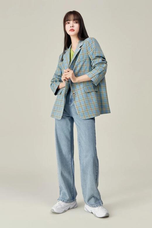 LED'IN 蓝色格纹西装外套 9845 商品图1