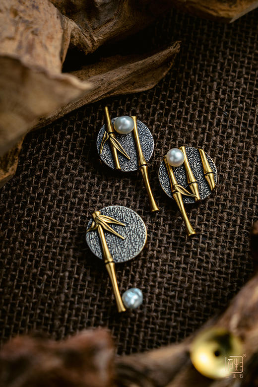 墨竹--“竹”设计多用胸针 商品图0