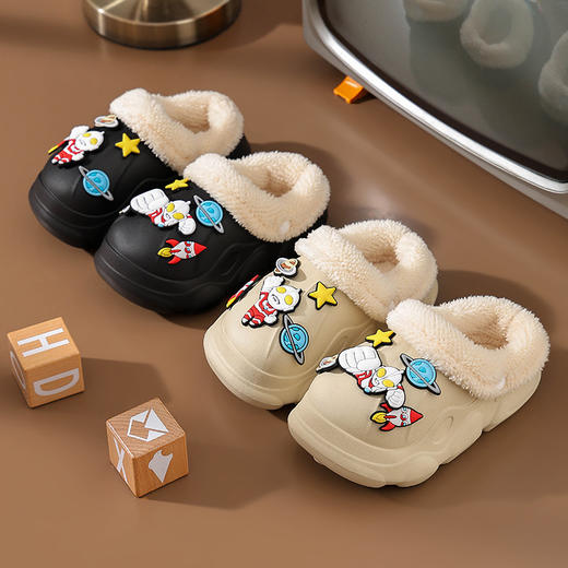 【29.9带走！】汪汪队奥特曼亲子儿童棉拖鞋保暖室内防水防滑卡通棉拖可拆卸 商品图9