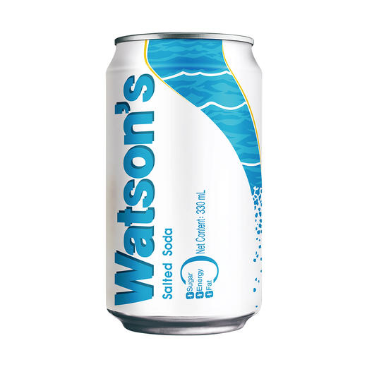 屈臣氏|苏打汽水盐味碳酸饮料气泡水330ml*24罐 商品图5