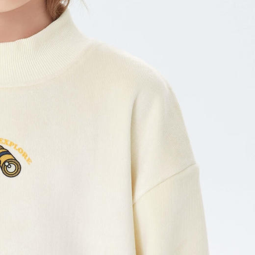 【MQD】童装男大童冬新款趣味户外风半高领卫衣 商品图2