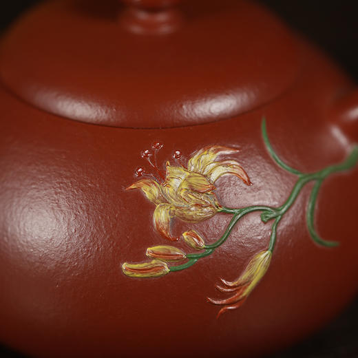 龙德堂陶艺 汤宣武制 《秋亭忘忧》200cc 原矿大红袍 (库存请咨询客服) 商品图4