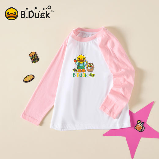 B.Duck小黄鸭童装春秋男女童长袖T恤110-160 BF3506901 商品图0
