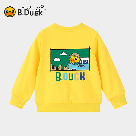 B.Duck小黄鸭童装圆领卫衣春春秋男童时尚印花童装潮105-150 BF3508953 商品图2