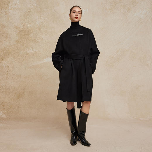 PH940斯尔丽24新款双面呢纯羊毛大廓形斗篷设计气场十足时尚显瘦大衣 商品图7