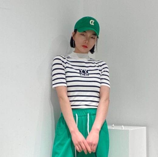 【紫色S2】臣禾【条纹控】针织T恤K222052002 商品图0