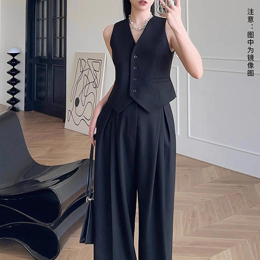 裁缝学苑AS359西装马甲阔腿裤套装纸样女装上衣裤子样板图纸 商品图4