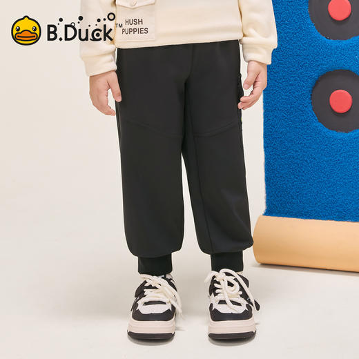B.Duck小黄鸭童装冬季男童休闲宽松束脚裤冬季男童运动长裤105-150 BF5557919 商品图0
