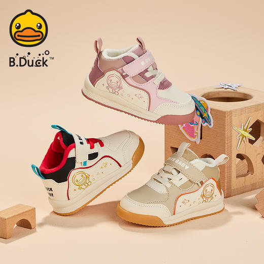B.Duck小黄鸭童鞋时尚保暖学步鞋冬季男女童防滑22-28 BY5586837 商品图0