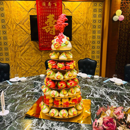 【恩点】集福纳祥花馍礼盒|14斤|集福纳祥，好运连连，可更换福字或寿字，下单备注提货时间以及款式【自提】注：下单6个月内有效，过期将退款，请尽快到店核销 商品图0