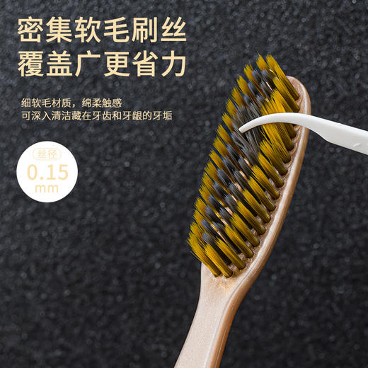 【刷牙也可以很惬意】创新设计大头牙刷 加长刷头 弧面刷毛贴合牙齿 柔软刷毛 从“齿”更干净 5支/盒 商品图3