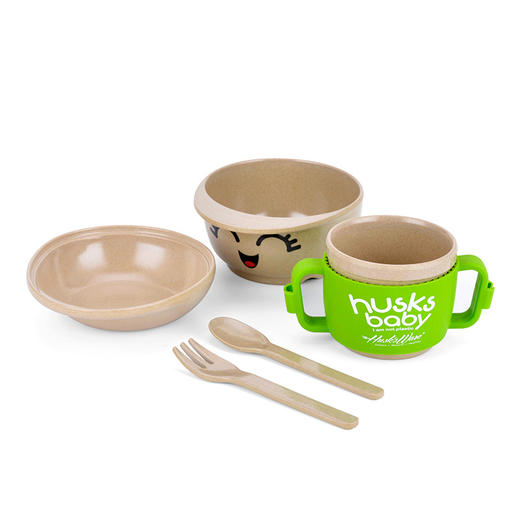 壳氏唯儿童环保稻壳餐具五件套小雷锋系列卡通宝宝碗辅食 商品图8