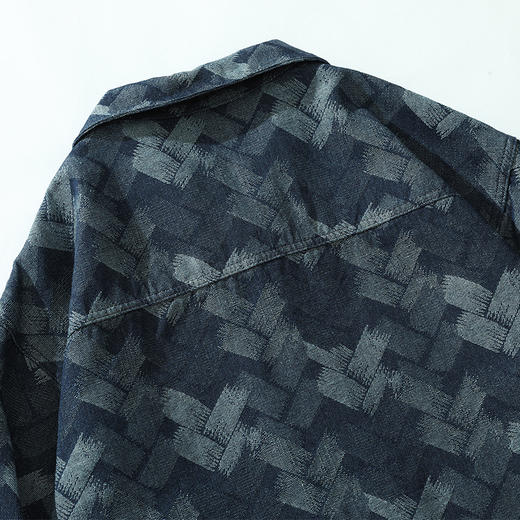 【特大码】【新款DH】大依优型大码翻领牛仔外套夹克加肥加大休闲胖子宽松外套上衣男装潮流 商品图2