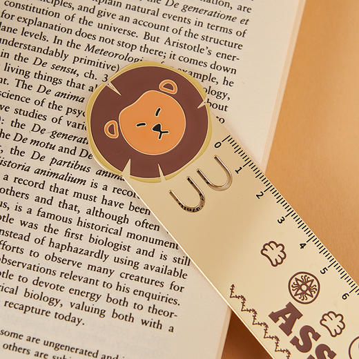 大英博物馆x苏州博物馆亚述系列 萌版狮子金属书签尺 商品图1