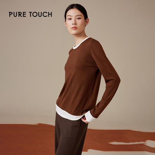 pure touch女士针织薄款打底衫1302244426 商品图5