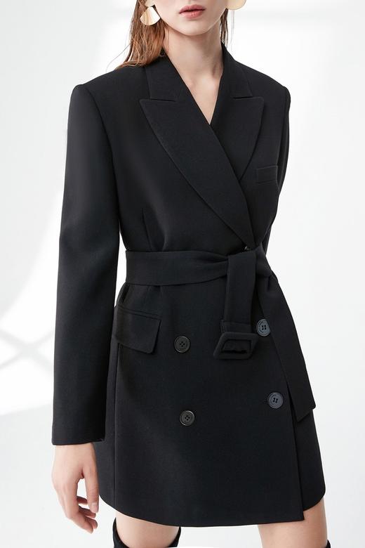 ESTELLICA 黑色高级长西装外套 9832 商品图6