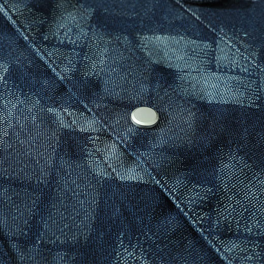 【特大码】【新款DH】大依优型大码翻领牛仔外套夹克加肥加大休闲胖子宽松外套上衣男装潮流 商品图1