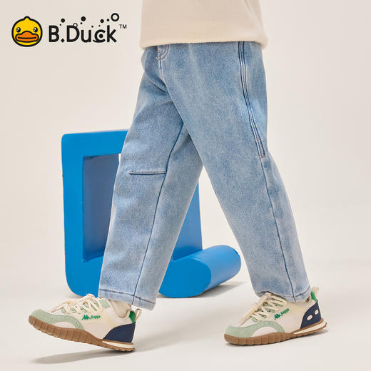B.Duck小黄鸭童装时尚宽松牛仔裤秋冬男童休闲长裤105-150 BF5556920 商品图3