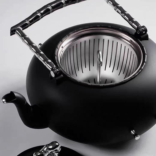 学古竹节壶 316不锈钢700ml户外便携明火煮水壶露营烧水壶 商品图2