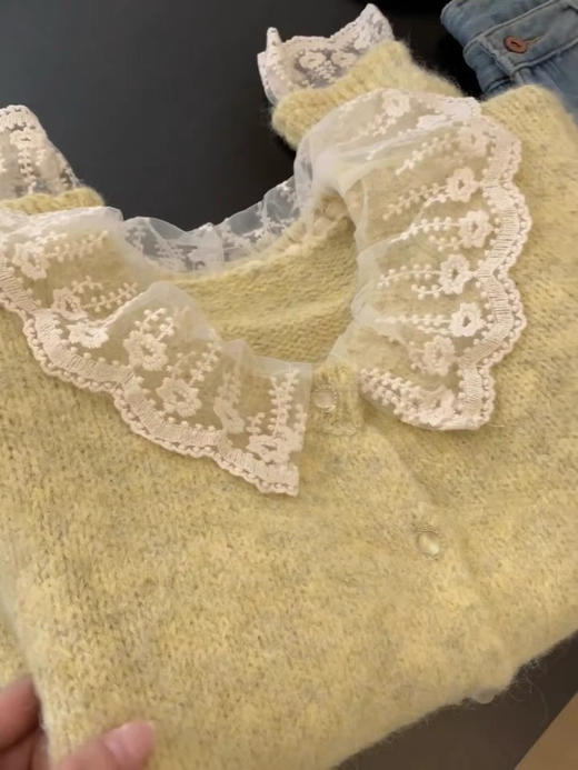 甜美蕾丝花边开衫 商品图1