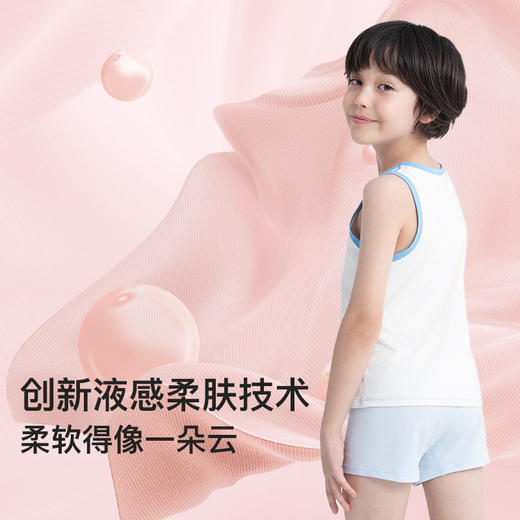 【likeuu儿童内裤】纯棉/竹纤维男女童平角三角全棉发育期小学生内裤6条装 商品图3
