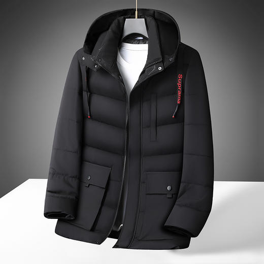 【可拆卸帽】【新款DB】大依优型大码男装连帽棉服棉衣夹克外套棉夹克加肥加大上衣男士 商品图1