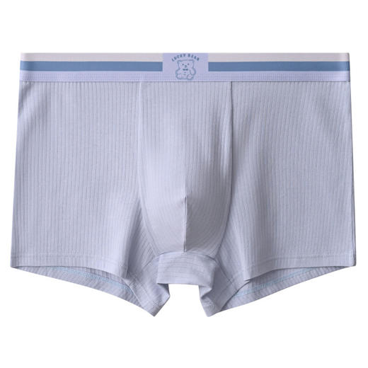 「4色可选」男士内裤男款条纹小熊清新内裤 男生舒适透气平角裤可爱四角裤内衣 商品图4