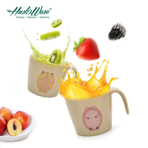 壳氏唯稻谷壳儿童餐具分格盘宝宝卡通分隔盘辅食碗三格碟餐盘套装 商品图2