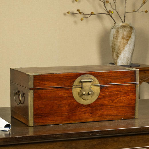 明 黄花梨铜包角状元箱 商品图1