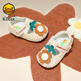 B.Duck小黄鸭童鞋婴儿公主鞋春春秋软底防滑女宝学步鞋13-18 BY3586927