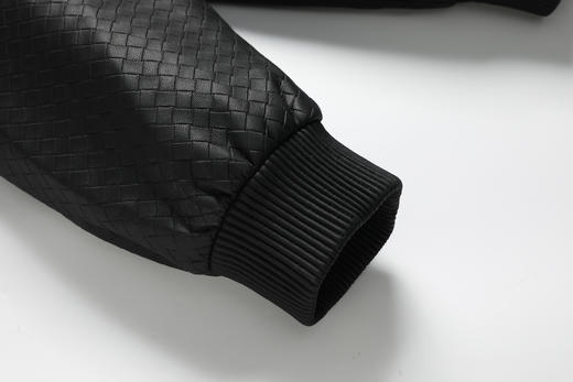 【实体店同款】【新款DPX】大依优型大码翻领皮夹克PU外套加肥加大肥佬休闲上衣男士胖子时尚 商品图6