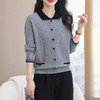 CC-38-6216纯羊毛衫女士100全秋冬季2024新款遮肚打底翻领娃娃毛衣 商品缩略图3