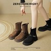 ZHR美拉德弹力靴2024新款加绒超轻短靴时尚百搭瘦瘦靴网红ins女靴 商品缩略图4
