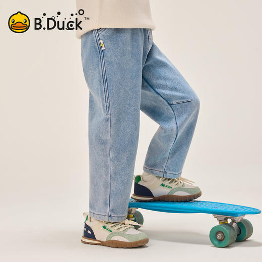 B.Duck小黄鸭童装时尚宽松牛仔裤秋冬男童休闲长裤105-150 BF5556920 商品图4