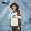 【MQD】童装男大童冬季新款字母学院风插肩袖连帽卫衣 商品缩略图1