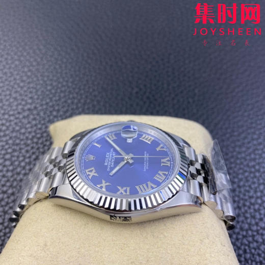 C厂劳力士日志型41mm 蓝盘罗马面 3235机 五珠链 904L钢 男士腕表 商品图3