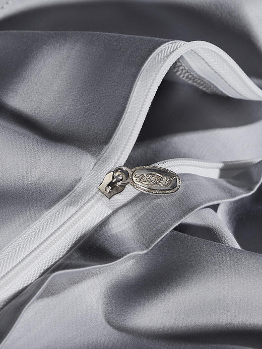 佳丽斯140S贡缎床上四件套轻奢高级感纯棉全棉被套长绒棉床单简约 商品图10