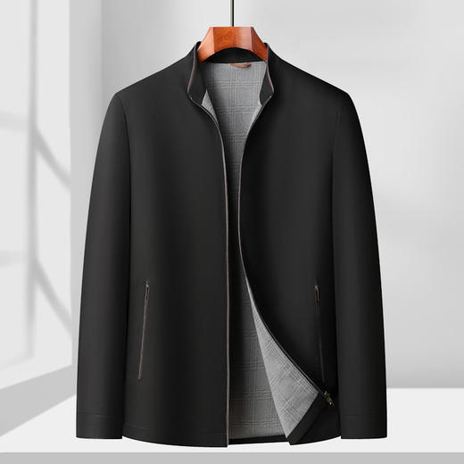 【DLS】大依优型大码立领夹克外套加肥加大肥佬休闲上衣男士胖子 商品图1