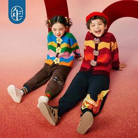 【星光嘉年华】年衣童装女童针织衫秋新款毛衣羊毛衫撞色上衣外套G