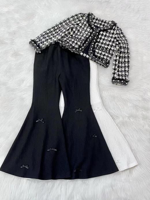 【非质量问题不退换】PureShare 蓬纱馆蝶影喇叭裤 商品图0